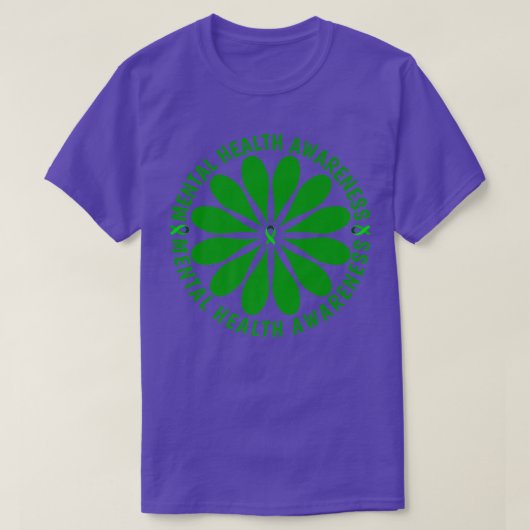 精神疾患認識度精神衛生認識度M Tシャツ (デザイン正面)