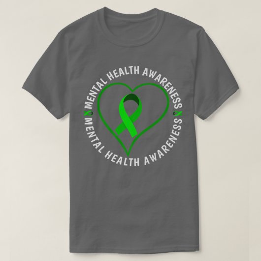 精神疾患認識度精神衛生認識度M Tシャツ (デザイン正面)