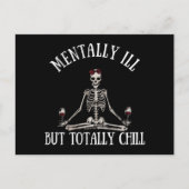 精神病だが完全に冷たいおもしろい引用文 シーズンポストカード (正面)