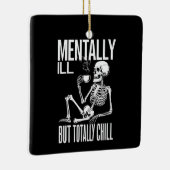 精神病だが完全に寒いハロウィーンの衣装 セラミックオーナメント (右)