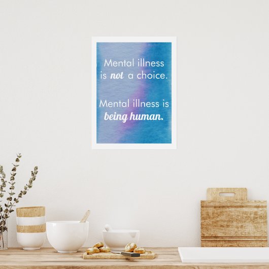 精神病は人間である ポスター (キッチン)