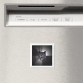 精神病ウルフアドバイス動物ミーム マグネット (インサイチュ (食洗機))