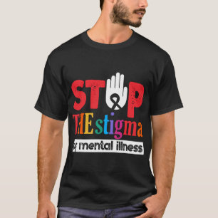 精神病ストップのスティグマ精神保健法 Tシャツ