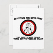 精神病棟がチャンプを降ろす ポストカード (正面/裏面)