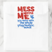 精神病棟のシール スクエアシール (バッグ)