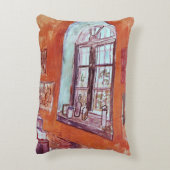 精神病院のヴィンセント・ヴァン・ゴッホのスタジオの窓 アクセントクッション (裏面(縦))