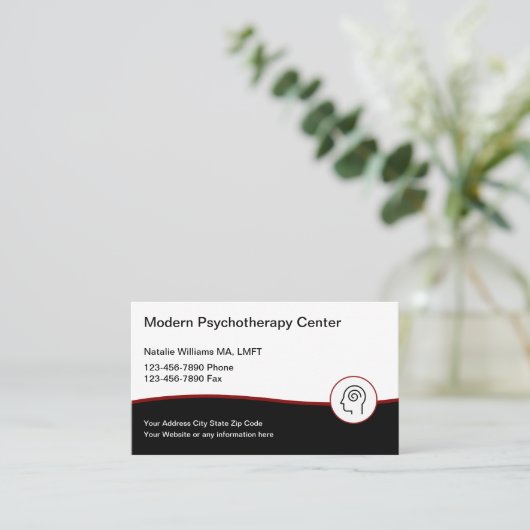 精神療モダン法サービス 名刺 (スタンド正面)