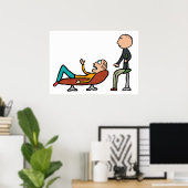 精神療法カウンセリング及びセラピー ポスター (ホームオフィス)