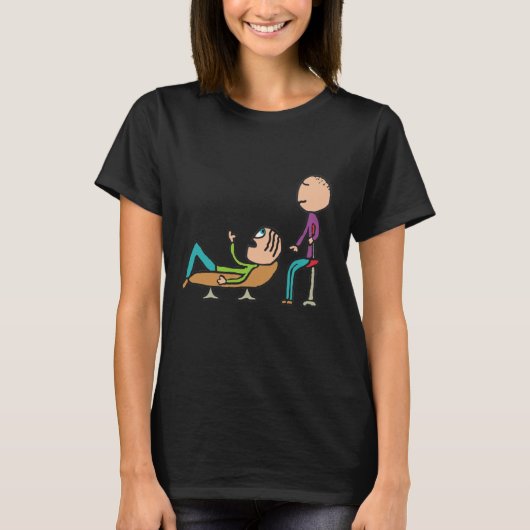 精神療法カウンセリング及びセラピー Tシャツ (正面)