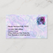 精神療法メンタルヘルスの名刺 名刺 (正面)