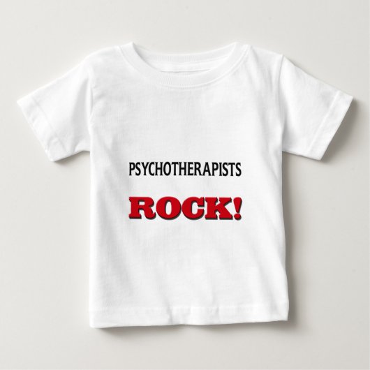 精神療法医の石 ベビーTシャツ (正面)
