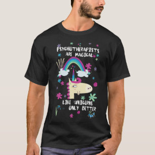 精神療法医はユニコーンだけのように魔法ありますです Tシャツ