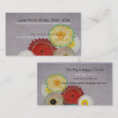 精神療法士の臨床医の心理教育の仕事 名刺 (正面/裏面)