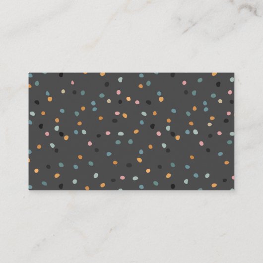 精神療法士カウンセリングモダン名刺 名刺 (裏面)