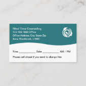 精神療法士メンタルヘルスアポイントメントカード 予約カード (正面)