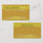 精神的で冥想的な日光のモダン 名刺 (正面/裏面)