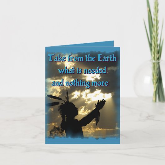 精神的なインディアン カード (正面)