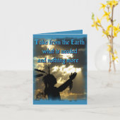 精神的なインディアン カード (黄色い花)