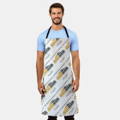精神的なエクササイズチェッ遊スを手に入れる エプロン (着用した状態)