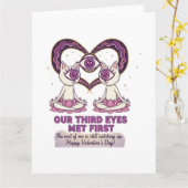 精神的なバレンタインデー カード (黄色い花)