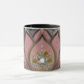 精神的なピンクの蓮の花 コーヒーマグ マグカップ (中央)