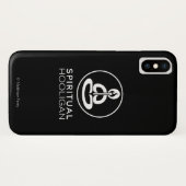 精神的な不良のクラシックな電話箱の黒 Case-Mate iPhoneケース (裏面(横))