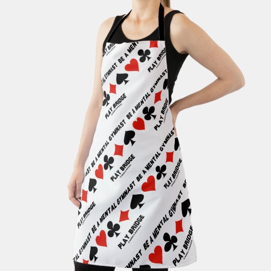 精神的な体操選手の橋遊に4つのカードスーツを着ている エプロン (インサイチュ)