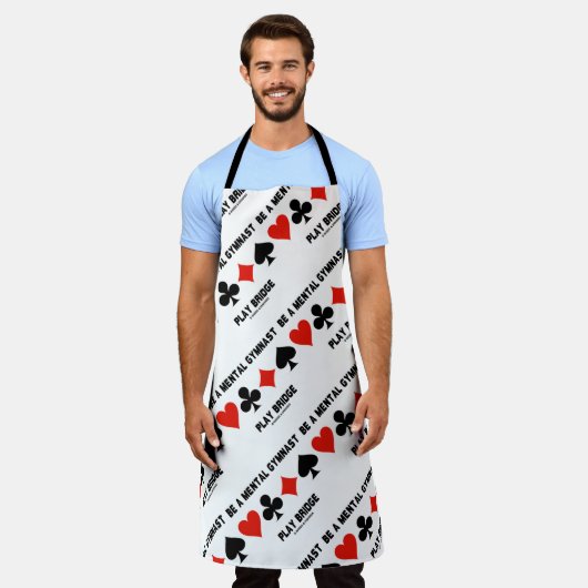 精神的な体操選手の橋遊に4つのカードスーツを着ている エプロン (着用した状態)