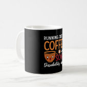精神的な健康ランニングの心配がコーヒーから出る コーヒーマグカップ (正面左)