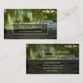 精神的な健澄ん康のために流れる水 名刺 (正面/裏面)