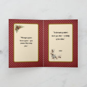 精神的な冬の祝福 カード (内部)