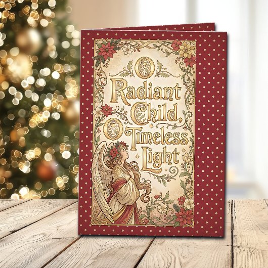 精神的な冬の祝福 カード