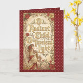 精神的な冬の祝福 カード (黄色い花)