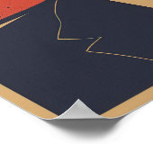 精神的な問題で目をつぶった大統領 ポスター (角)