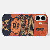 精神的な問題で目をつぶった大統領 Case-Mate iPhoneケース (裏面 (横))