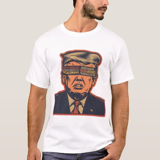 精神的な問題で目をつぶった大統領 Tシャツ (正面)