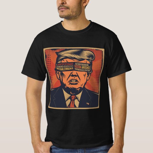 精神的な問題で目をつぶった大統領 Tシャツ (正面)