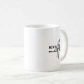 精神的な問題の汚名を消す コーヒーマグカップ (正面右)