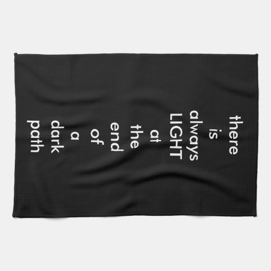 精神的な引用文 キッチンタオル (横)