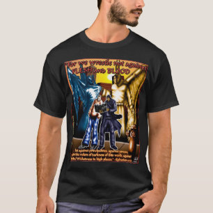 精神的な戦いT (暗い色) Tシャツ