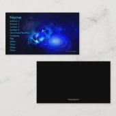 精神的な旅行の名刺のテンプレート 名刺 (正面/裏面)