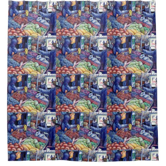 精神的な消費に限って シャワーカーテン (正面)