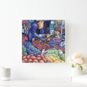 精神的な消費に限って スクエア壁時計 (ホーム)