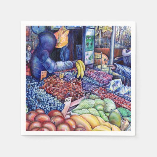 精神的な消費に限って スタンダードカクテルナプキン (正面)