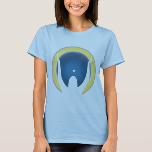 精神的な目レディースTシャツSE02 Tシャツ (正面)