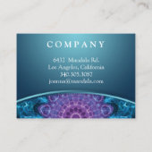 精神的な紫色の花の顧客のロイヤリティカード ロイヤリティカード (裏面)