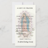 精神的な花束 カトリックの祈り グアダルペの聖母祭り シーズンカード (裏面)