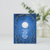 精神的な魔法の秘密の夜の月　早く回復してね ポストカード (スタンド正面)