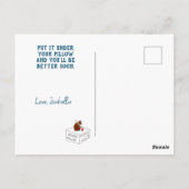 精神的な魔法の秘密の夜の月　早く回復してね ポストカード (裏面)