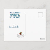 精神的な魔法の秘密の夜の月　早く回復して ポストカード (裏面)